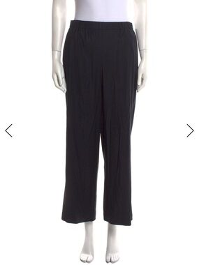 TWP Virgin Wool Straight Leg Pull on pants size small dark blue